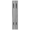 vidaXL Wall-Mounted Coat Rack Grey sonoma 20 x 1.5 x 100 cm