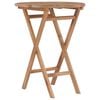 vidaXL Garden Table | Teak | Teak Hard Wood | 60 cm diameter | Foldable