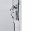 vidaXL Garden Gate with Lock Silver 100 x 125 cm Stainless Steel