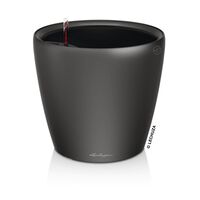LECHUZA Table Planter CLASSICO LS 21 ALL-IN-ONE Charcoal Metallic