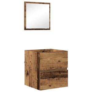 vidaXL Bathroom Cabinet Old Wood 41 x 38.5 x 45 cm Engineered Wood