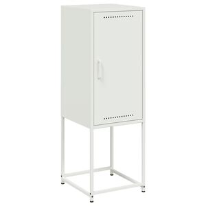 vidaXL Highboard White 36x39x107 cm Steel