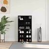 vidaXL Shoe Cabinet 2 pcs Black Oak 52 x 30 x 50.5 cm Engineered Wood