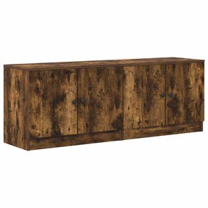 vidaXL Storage Cabinet for Loft Bed 2 pcs Smoked Oak 66 x 35 x 48 cm