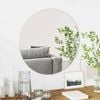 vidaXL Wall Mirror Round &Oslash; 60 cm Tempered Glass