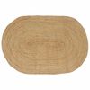 vidaXL Area Rugs Oval Natural 122 x 183 cm Jute