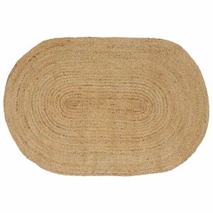 vidaXL Area Rugs Oval Natural 122 x 183 cm Jute