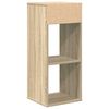 vidaXL Book Cabinet Sonoma Oak 34x31x80 cm Engineered Wood