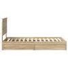 vidaXL Storage Bed with Drawer Sonoma Oak 75 x 190 cm Engineered Wood
