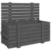 vidaXL Storage Box Grey 91x40,5x42 cm Solid Wood Pine