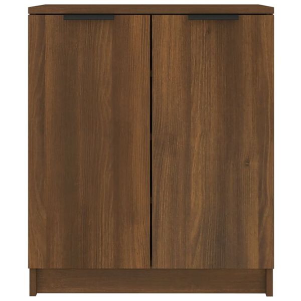 vidaXL Shoe Cabinet Brown Oak 59x35x70 cm Engineered Wood