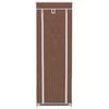 Fabric Shoe Cabinet with Cover 162 x 57 x 29 cm Brown