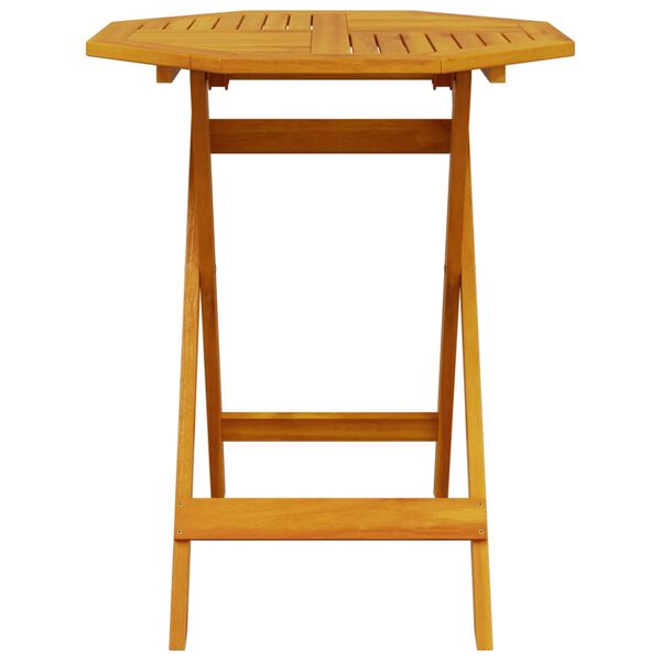 vidaXL Folding Garden Table Ø70x75 cm Solid Wood Acacia
