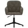 vidaXL Office Chair Dark Grey 56 x 61.5 x 72 cm Velvet