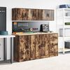 vidaXL Garage Wall Cabinets 2 pcs Smoked Oak Engineered Wood
