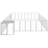 vidaXL Dog Kennel Silver 30.25 m&sup2; Steel