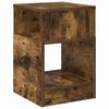 vidaXL End Table Smoked Oak 30.5 x 30 x 45 cm Engineered Wood