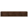 vidaXL CD Wall Shelf Brown Oak 100x18x18 cm Engineered Wood