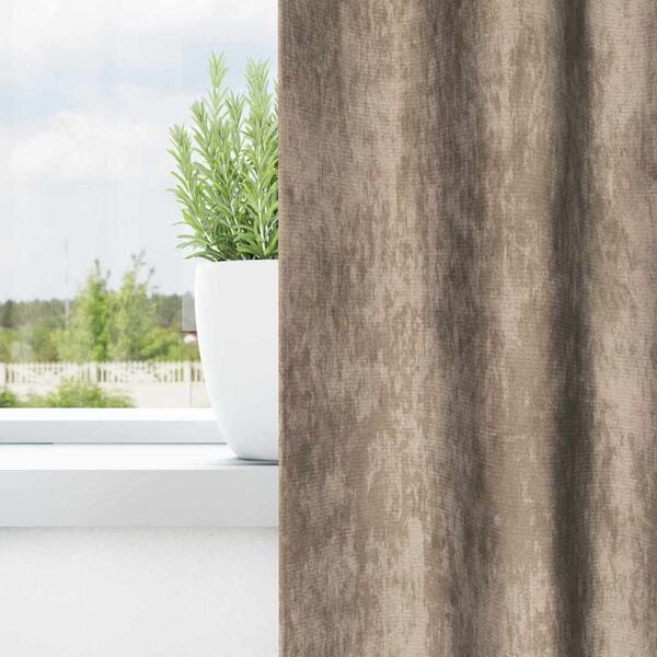 vidaXL Velvet Curtains 2 pcs Champagne 140 x 140 cm Velvet