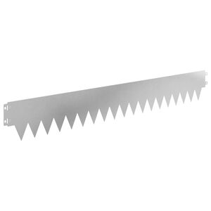 vidaXL Lawn Edging 30 pcs 103 x 15 cm Steel Silver