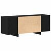 vidaXL TV Cabinet Black Oak 120 x 30 x 40.5 cm Engineered Wood