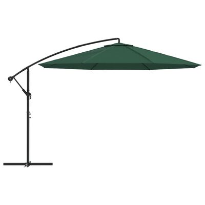 vidaXL Cantilever Umbrella 3.5 m Green