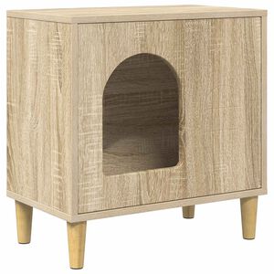 vidaXL Cat House Sonoma Oak 51 x 30 x 52 cm Engineered Wood