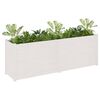 vidaXL Garden Planter White 200x50x70 cm Solid Pinewood