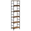 vidaXL Bookshelf Old Wood 50x33x188.5cm Engineered Wood