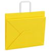 vidaXL Paper Bags 50 pcs with Handles Yellow 32x22x24 cm