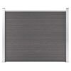 vidaXL Fence Panel WPC 180x146 cm Grey