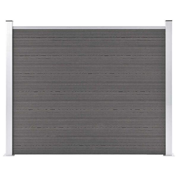 vidaXL Fence Panel WPC 180x146 cm Grey