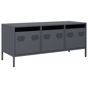 vidaXL TV Cabinet Anthracite 101.5x39x43.5 cm Cold-rolled Steel