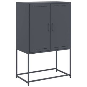 vidaXL Highboard Anthracite 68.5x38.5x107 cm Steel