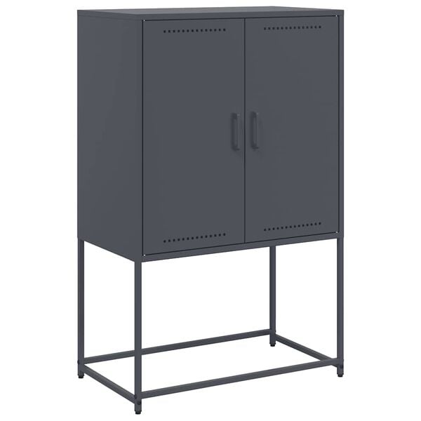 vidaXL Highboard Anthracite 68.5x38.5x107 cm Steel