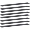 vidaXL Bookshelf Boards 8 pcs Grey 80x10x1,5 cm Engineered Wood