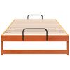 vidaXL Bed Frame Brown 100 x 200 cm Solid Pine Wood