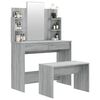 vidaXL Dressing Table Set Grey Sonoma 96x40x142 cm