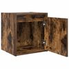 vidaXL Wall-Mounted Bedside Cabinets 2 pcs Smoked Oak 38x34x40 cm