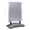 vidaXL A1 Waterbase Poster Stand Grey Aluminium Alloy