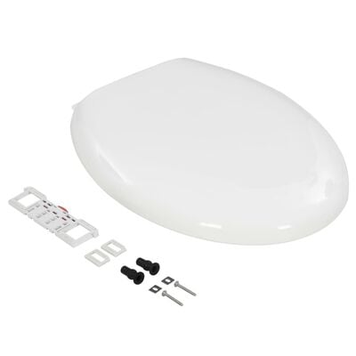 vidaXL Soft-close Toilet Seat with Quick-release Design White