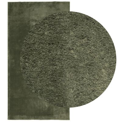 vidaXL Rug HUARTE Short Pile Soft and Washable Forest Green 60x110 cm