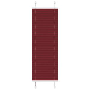 vidaXL Pleated Blind Bordeaux Red 40x100 cm Fabric Width 39.4 cm Polyester