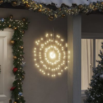 vidaXL Christmas Starburst Light 140 LEDs Warm White 17 cm