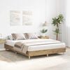 vidaXL Bed Frame No Mattress Artisan Oak 150x200 cm King Size Engineered Wood