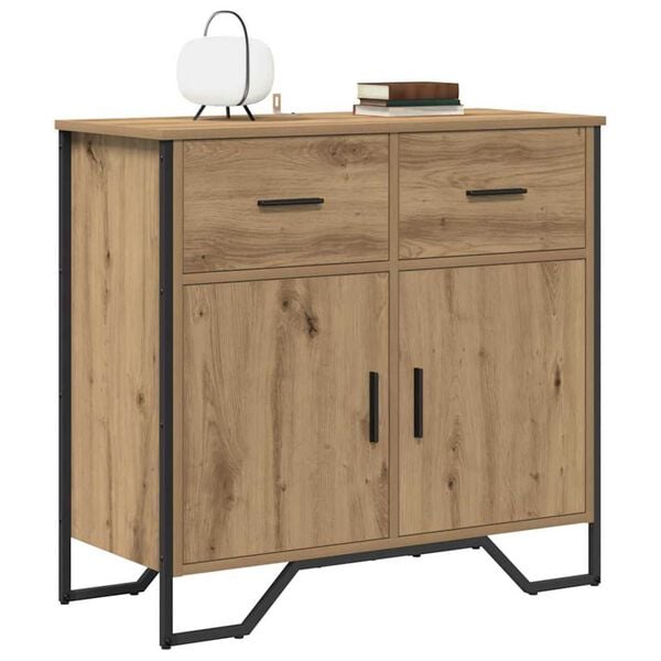 vidaXL Sideboard with Drawer Artisan Oak 79.5 x 35.5 x 74.5 cm