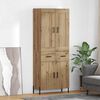 vidaXL Highboard with Drawer 2 pcs Artisan Oak Engineered Wood