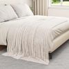 vidaXL Throw Blanket Cream 200 x 150 cm Fleece