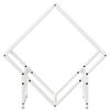 vidaXL Firewood Rack White 60x25x60 cm Cold-rolled steel