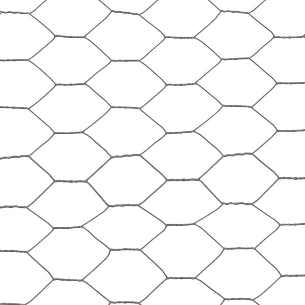 vidaXL Chicken Wire Fence Steel with PVC Coating 25x1 m Grey